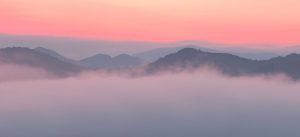 photo of foggy mountains